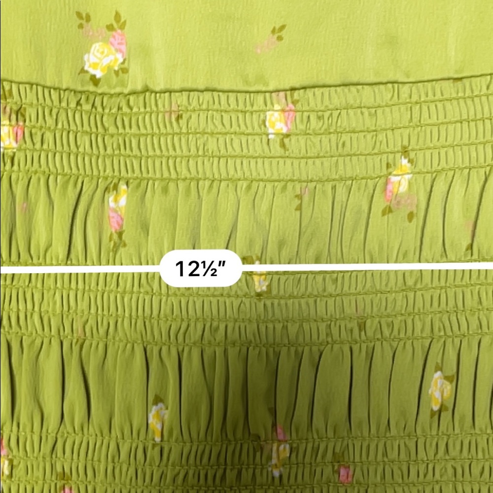 Urban Outfitters cottagecore green floral dress - Picture 3 of 4